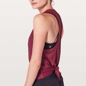 Lululemon Miles Ahead Tank Ruby Wine Size 4